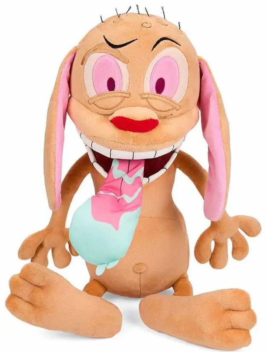 All Brands Kidrobot (NECA) | Ren & Stimpy Phunny Ren 16-Inch Plush [Hugme, Vibrates With Shake Action!] (Pre-Order Ships February)