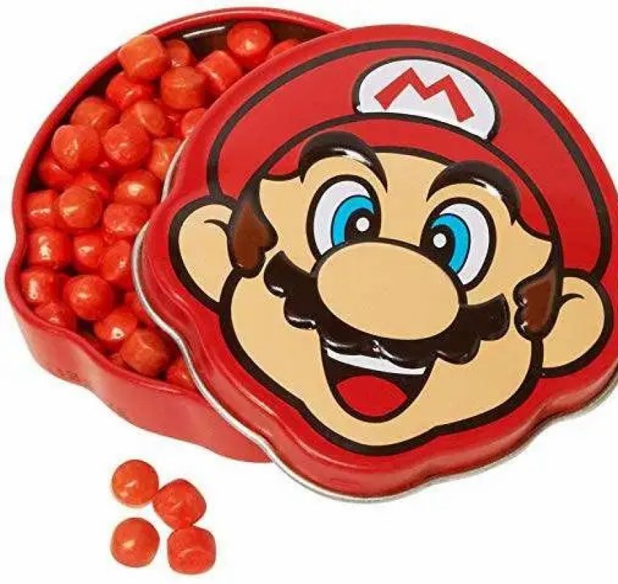 All Brands Boston America | Nintendo New Super Mario Bros. Mario Brick Breakin Candies .6 Ounce Candy Tin