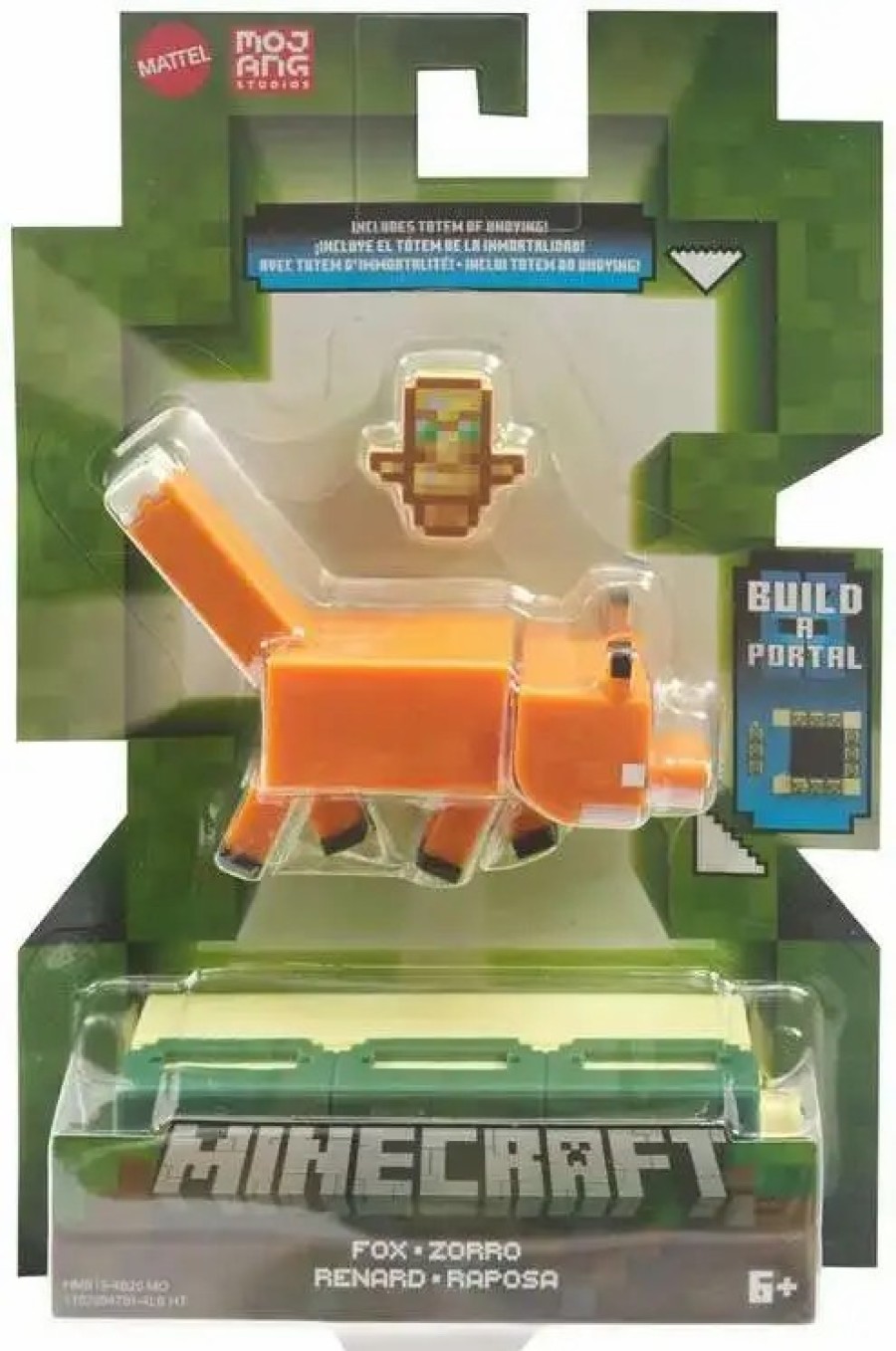 All Brands Mattel Toys | Minecraft Build-A-Portal Fox Action Figure [2023]