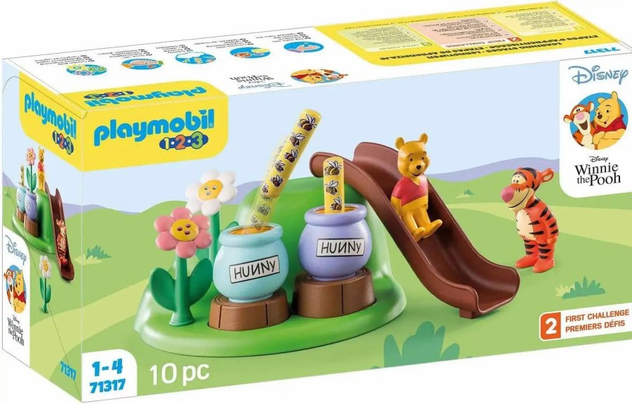 All Brands Playmobil | Playmobil Disney Winnie The Pooh 1.2.3 Winnie & Tigger'S Bee Garden Set #71317