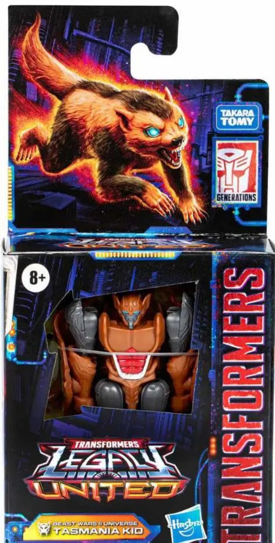 All Brands Hasbro | Transformers Generations Legacy United Beast Wars Ii Universe Tasmania Kid Core Action Figure