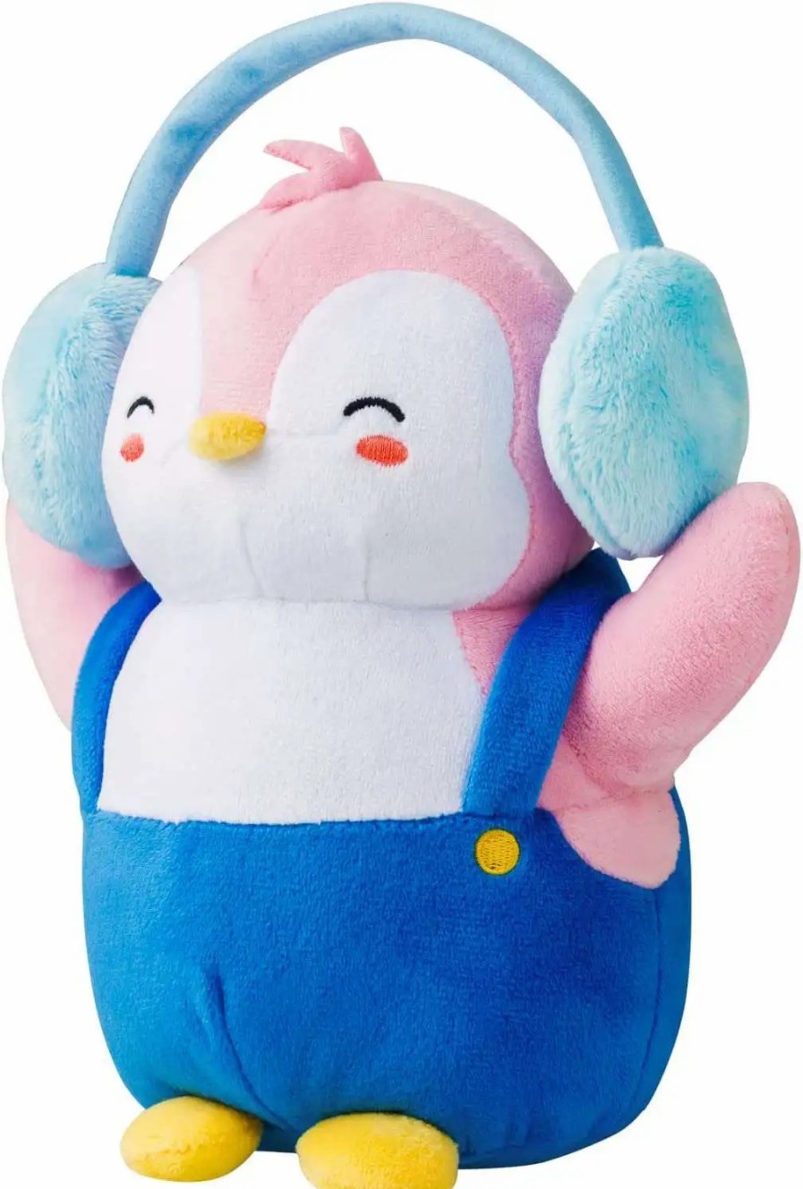 All Brands PMI | Pudgy Penguins Plush Buddies Blue Overalls & Headphones 8-Inch Plush