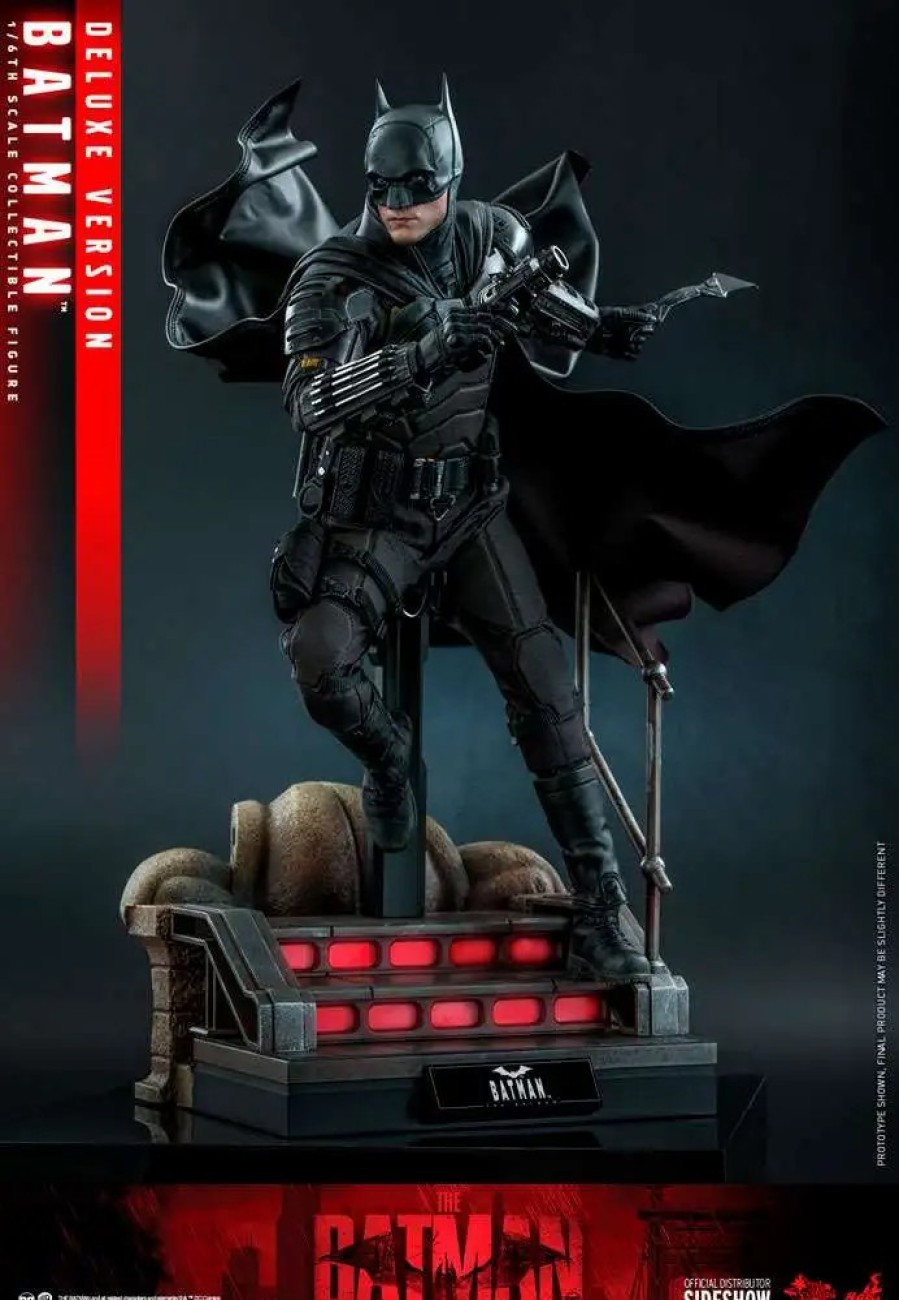 All Brands Hot Toys | The Batman Movie Masterpiece Batman Collectible Figure [Deluxe Version] (Pre-Order Ships February)