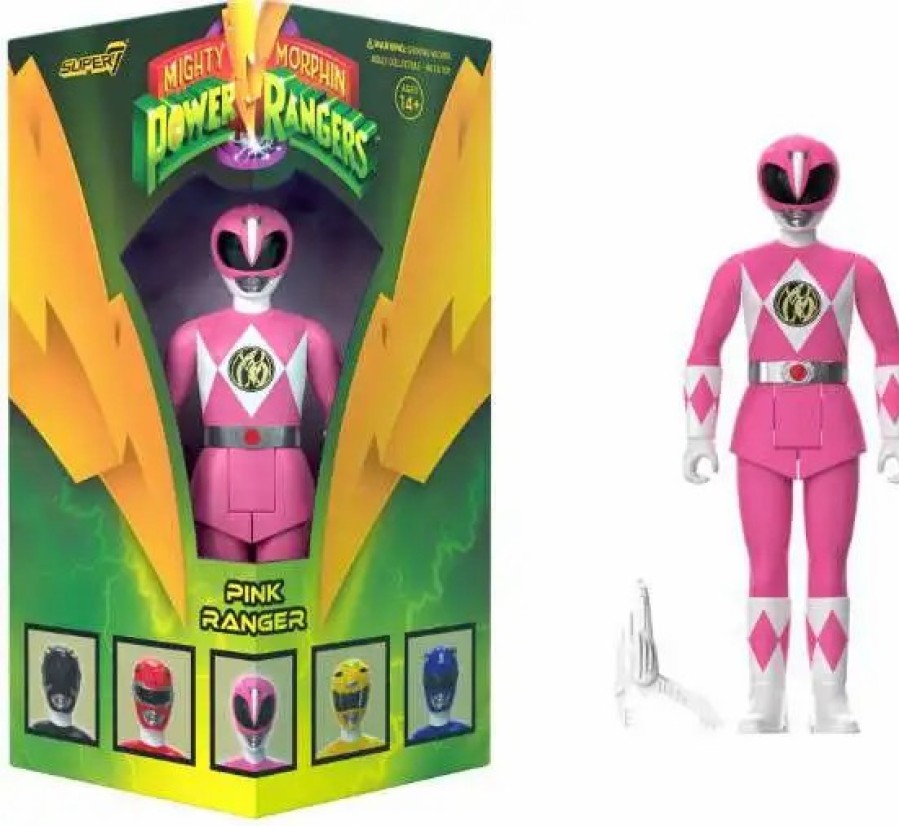 All Brands Super7 | Power Rangers Mighty Morphin' Pink Ranger Exclusive Action Figure [Triangle Box Package]