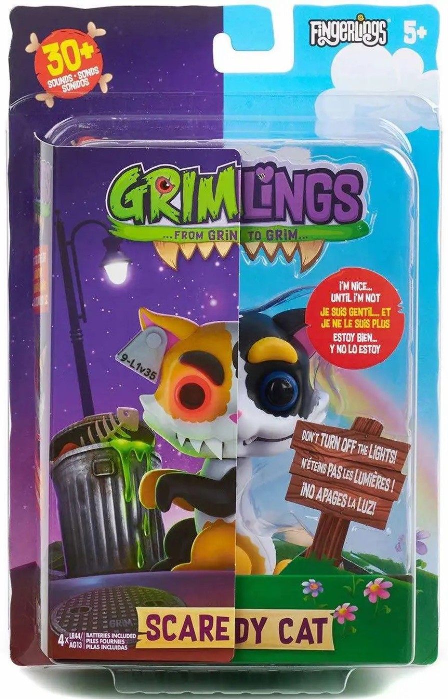 All Brands WowWee | Fingerlings Grimlings Scaredy Cat Figure [Kitten]