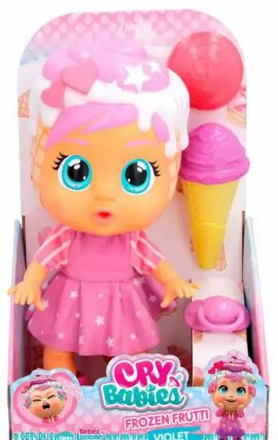 All Brands IMC Toys | Cry Babies Frozen Frutti Violet Doll