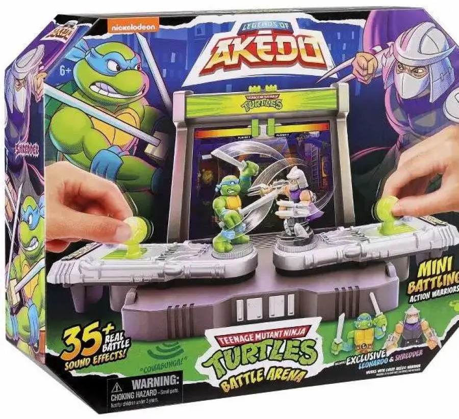 All Brands Moose Toys | Legends Of Akedo Teenage Mutant Ninja Turtles Battle Arena Playset [With Leonardo & Shredder Figures]