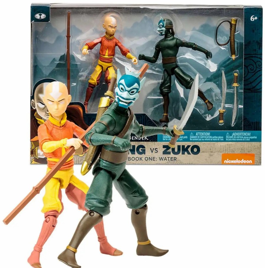 All Brands McFarlane Toys | Mcfarlane Toys Avatar The Last Airbender Aang Vs Zuko Action Figure [Book One: Water]