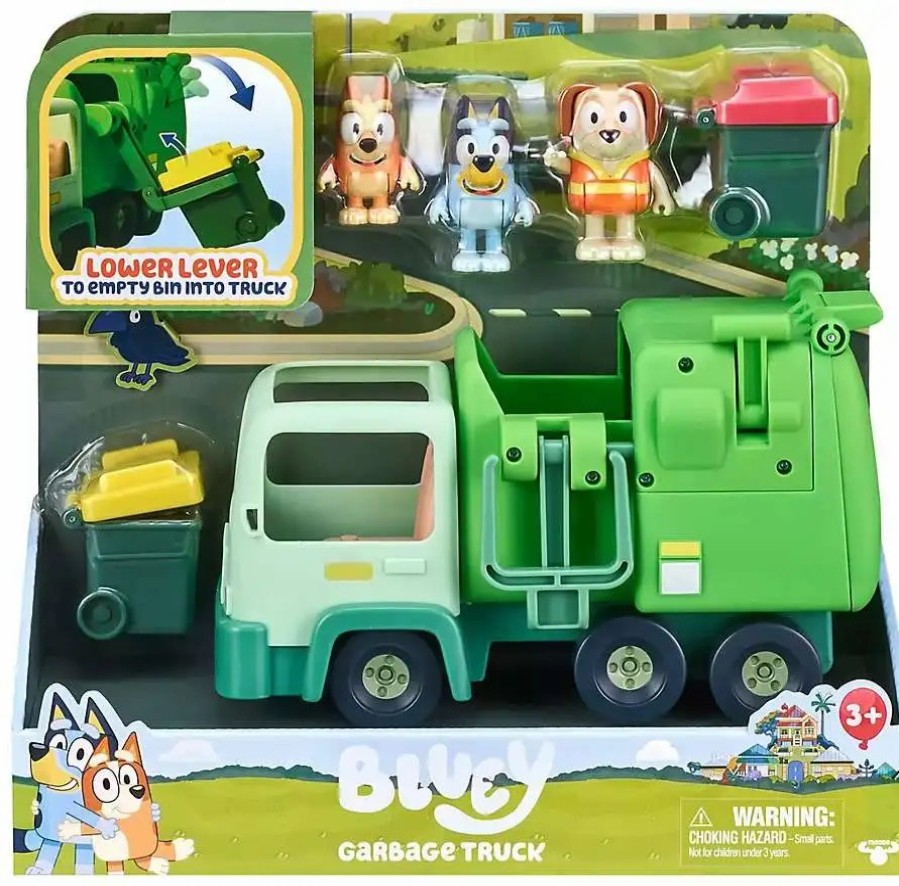 All Brands Moose Toys | Bluey Garbage Truck Exclusive Vehicle & Figures [Includes Bluey, Bingo & Bin Man]