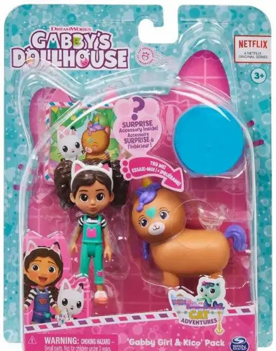 All Brands Spin Master Toys | Gabby'S Dollhouse Gabby Girl & Kico The Kittycorn Figure Set