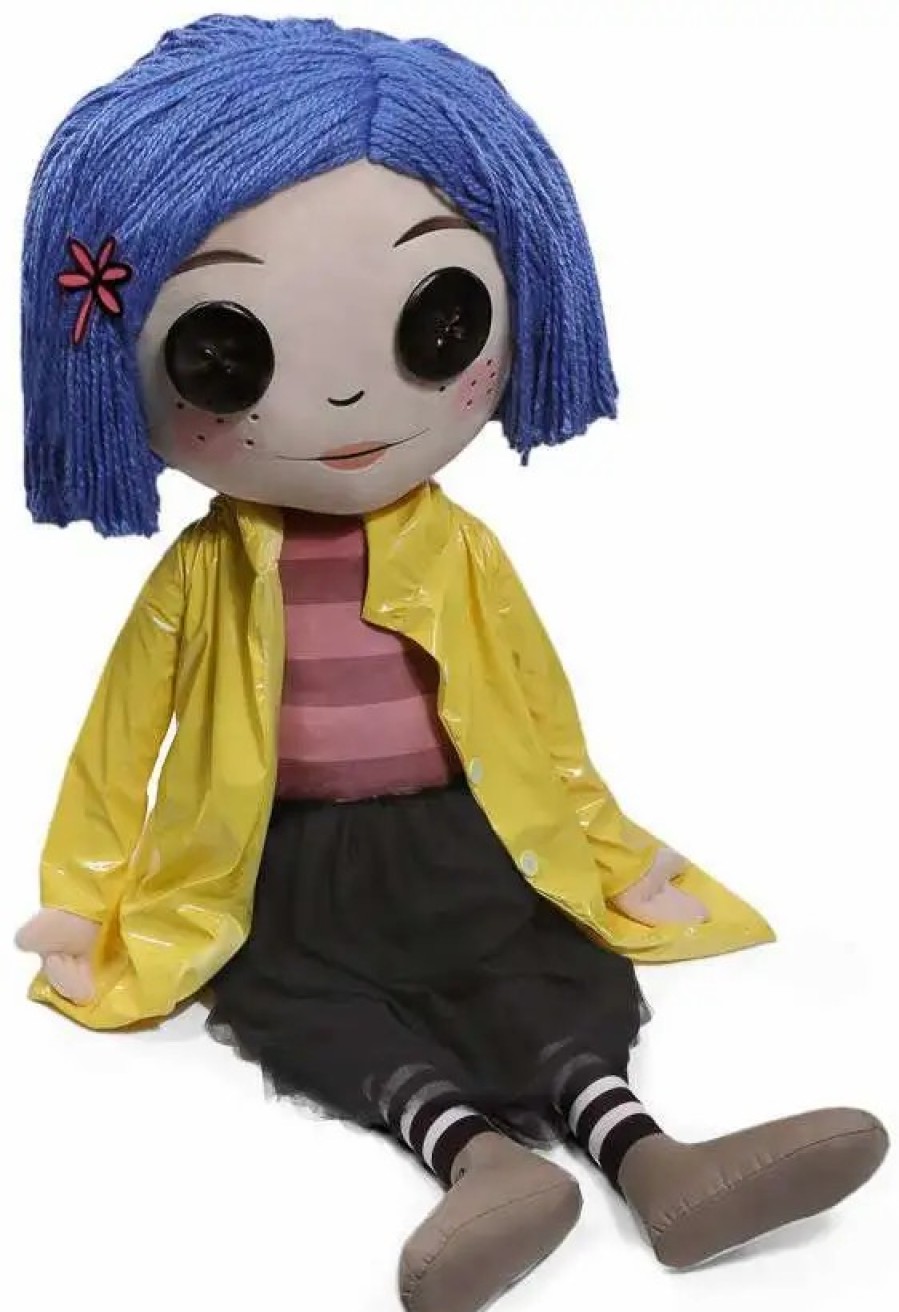 All Brands Kidrobot (NECA) | Coraline 5' Life-Size Plush [With Button Eyes] (Pre-Order Ships March)