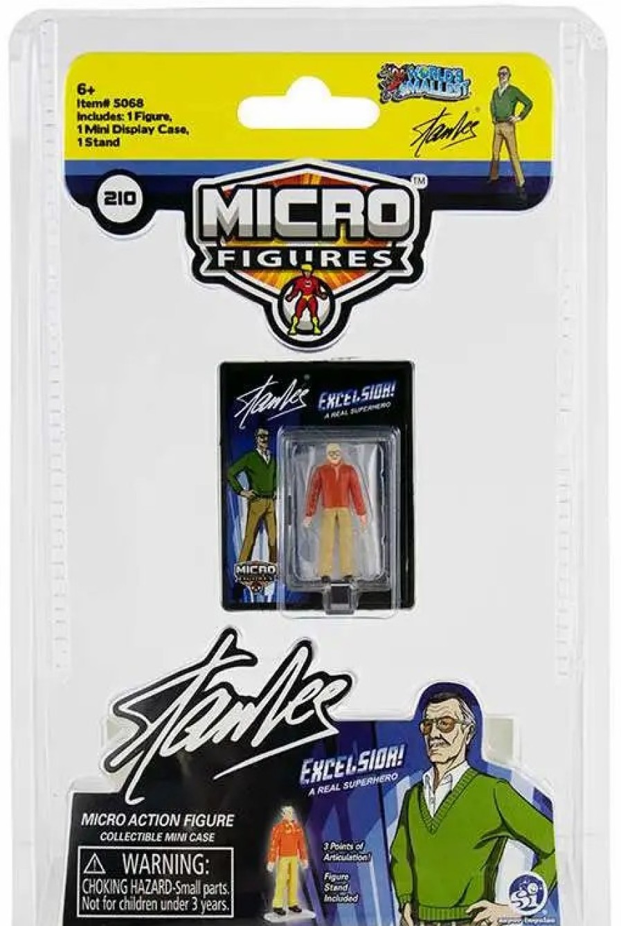 All Brands Super Impulse | World'S Smallest Stan Lee Excelsior! Micro Figure