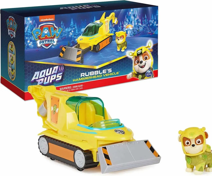 All Brands Spin Master | Paw Patrol Aqua Pups Rubble'S Hammerhead Vehicle [Boxed]