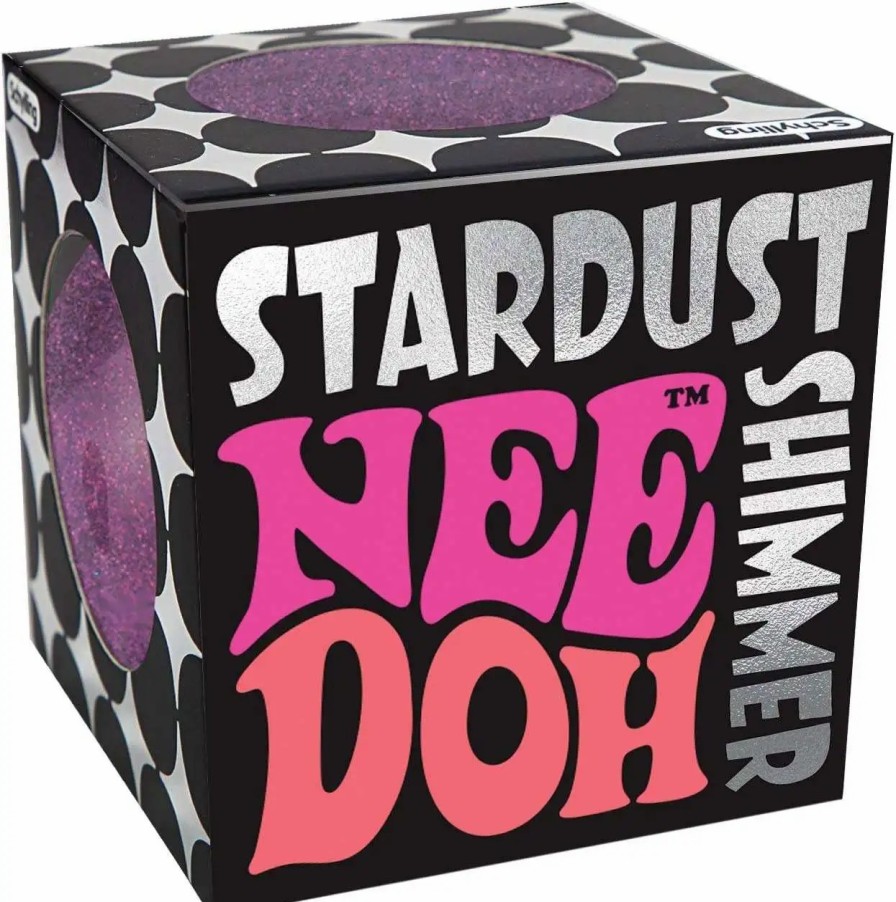 All Brands Schylling | Needoh The Groovy Glob Stardust Shimmer Purple 2.5-Inch Stress Ball