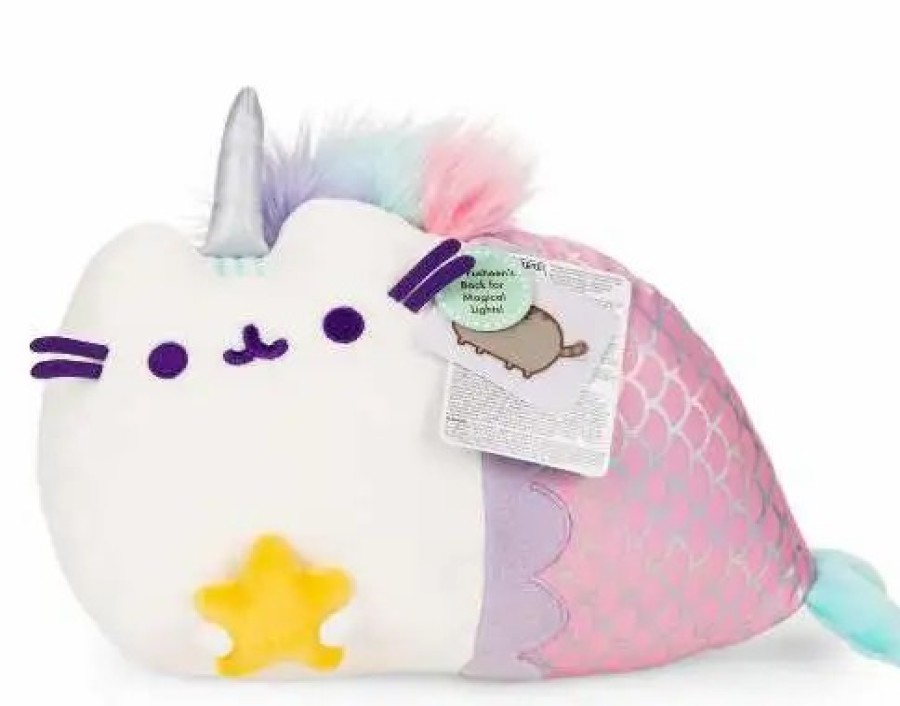 All Brands Gund | Magical Lights Mermaid Pusheenicorn 12-Inch Plush