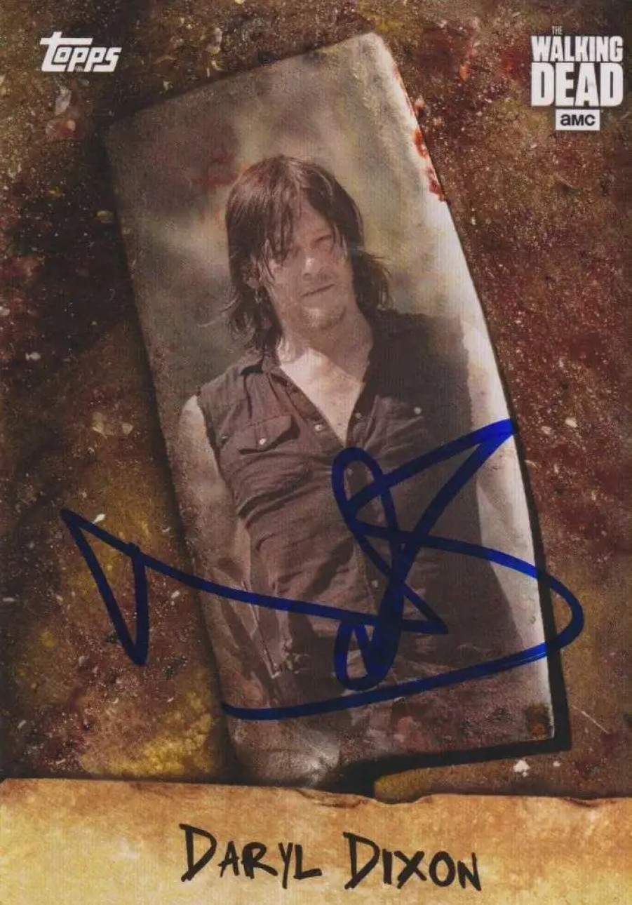 All Brands Topps | The Walking Dead Topps Daryl Signed By Norman Reedus Chop-3 Autograph Card Chop-3 [Includes Jsa Authentication Card]