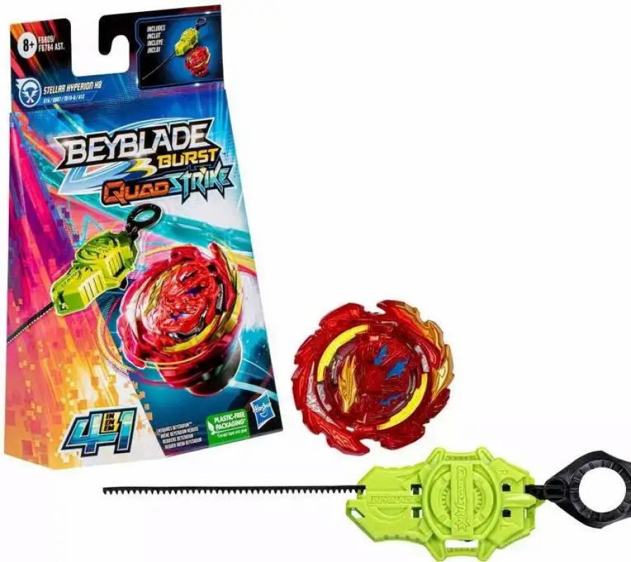 All Brands Hasbro Toys | Beyblade Burst Quadstrike Stellar Hyperion H8 Starter Pack