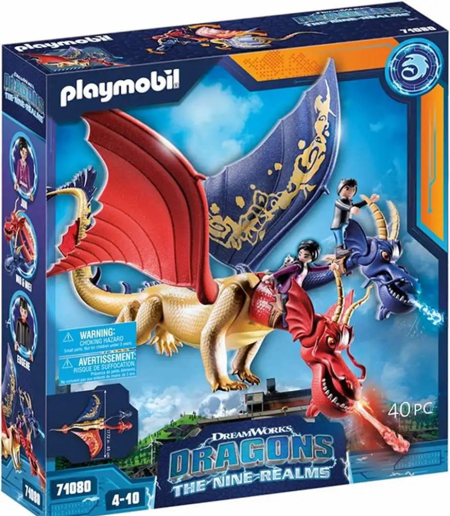 All Brands Playmobil | Playmobil Dragons The Nine Realms Wu & Wei With Jun Set #71080