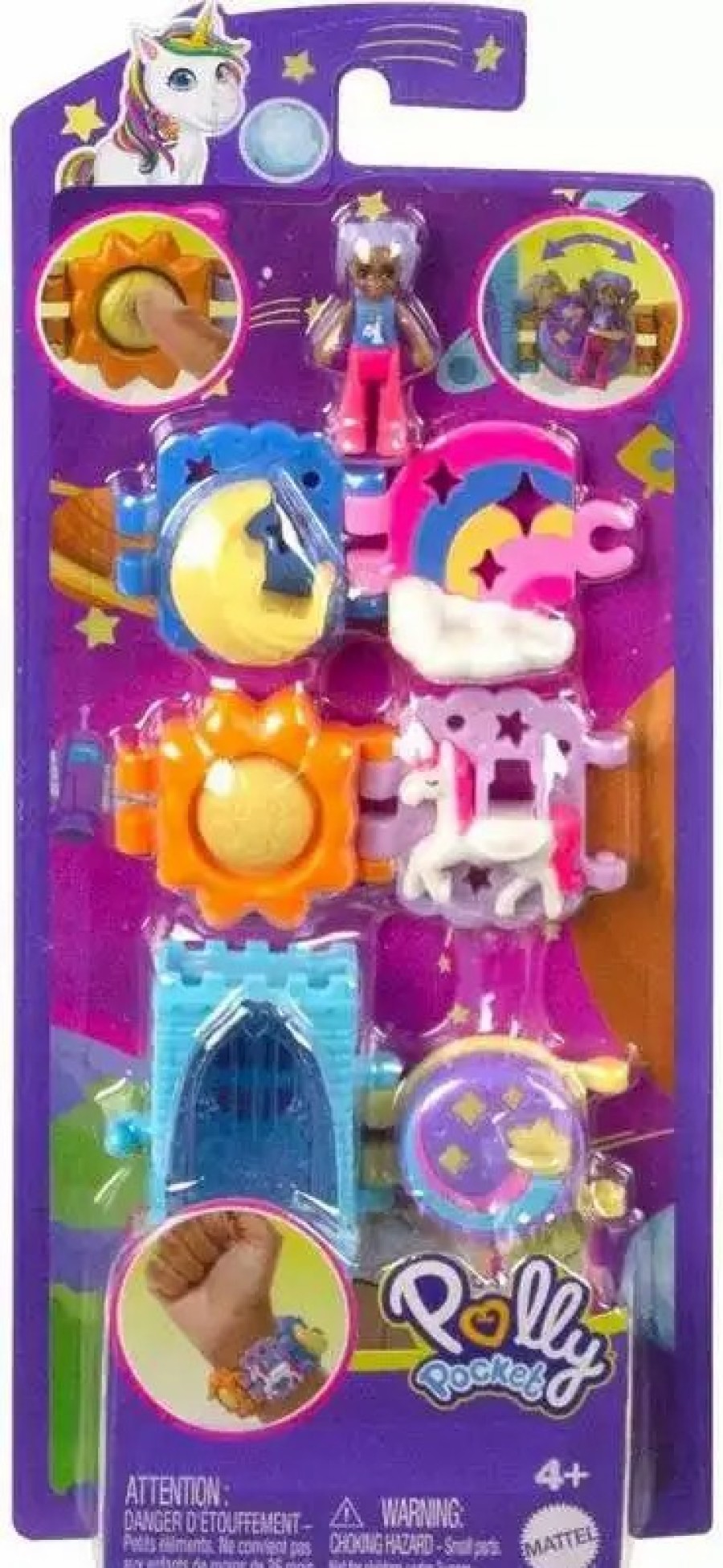 All Brands Mattel Toys | Polly Pocket Bracelet Treasures Unicorn