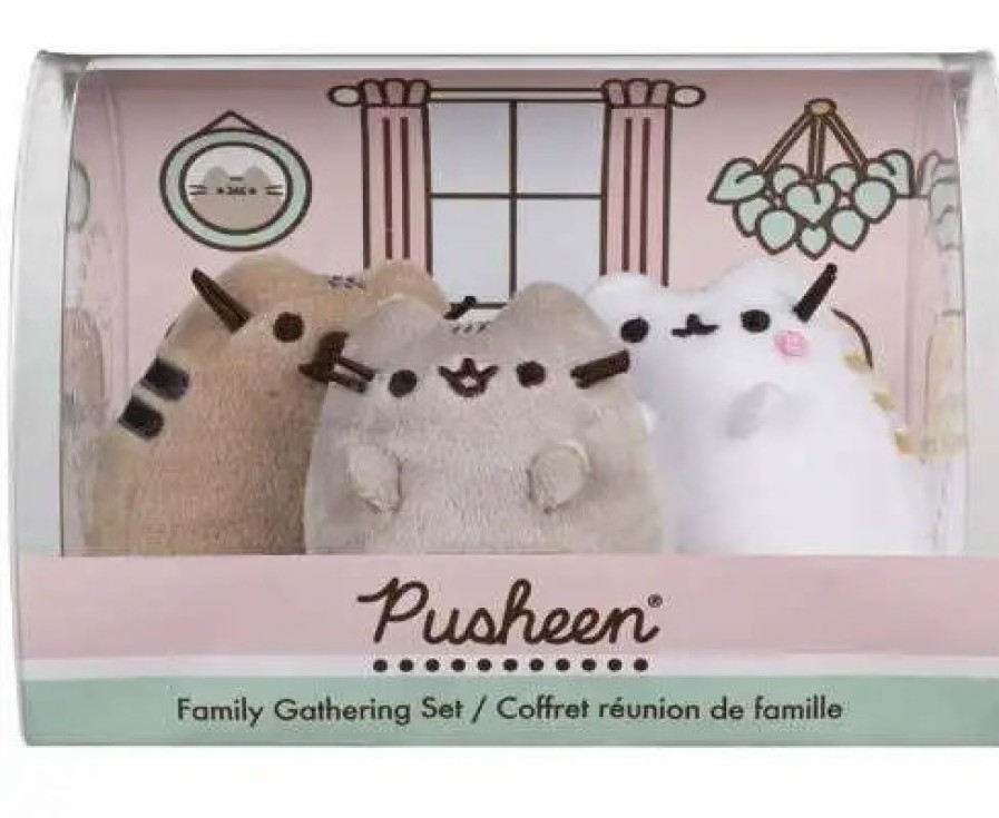 All Brands Gund | Family Gathering Pusheen With Mom & Dad 3-Inch Collector 3-Pack Set