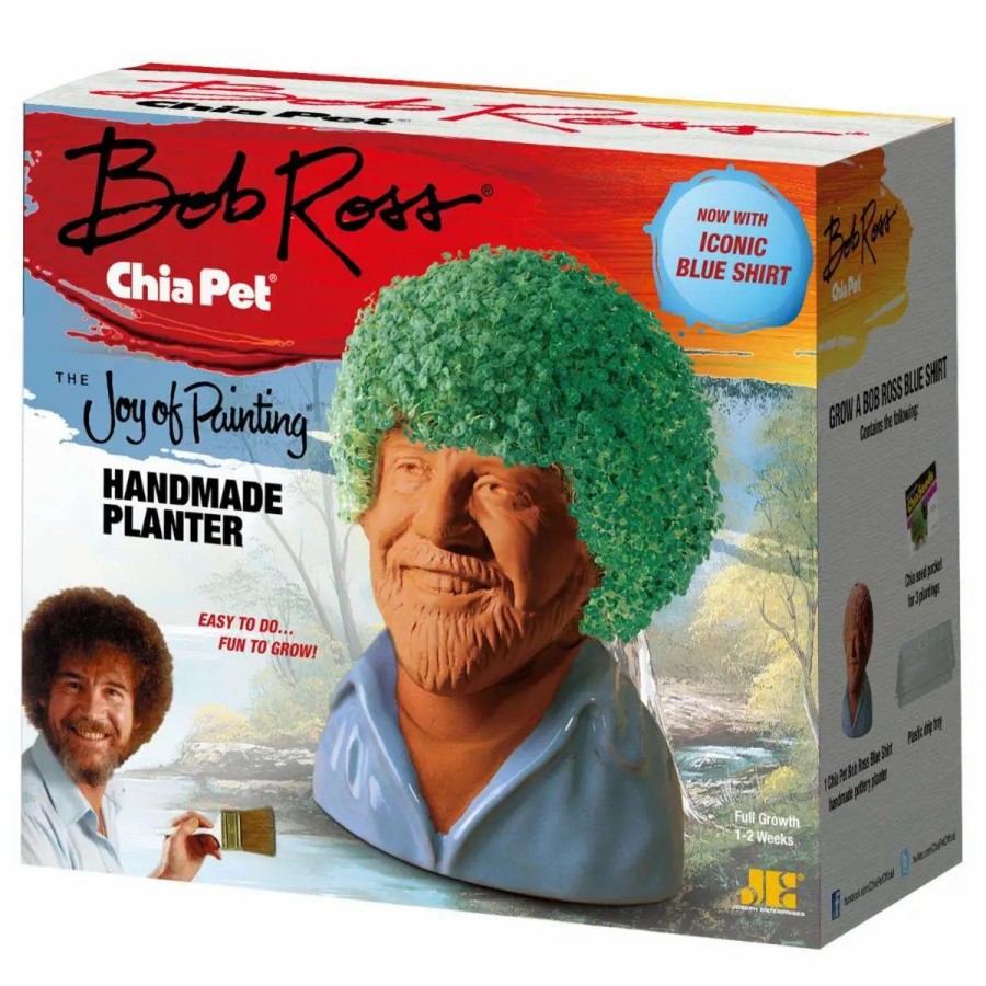 All Brands NECA | Neca Bob Ross Chia Pet [Blue Shirt] (Pre-Order Ships February)