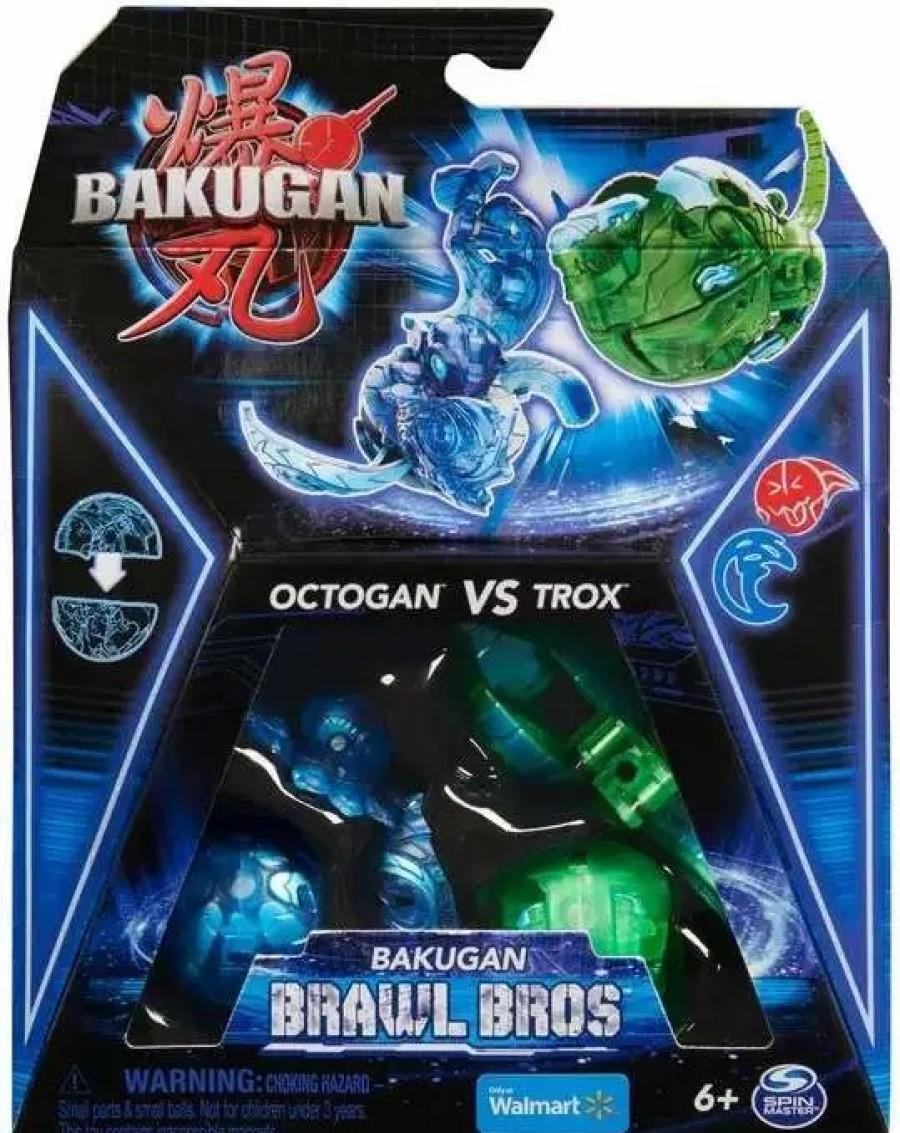 All Brands Spin Master | Bakugan Brawl Bros Octogan Vs Trox Exclusive Figure 2-Pack