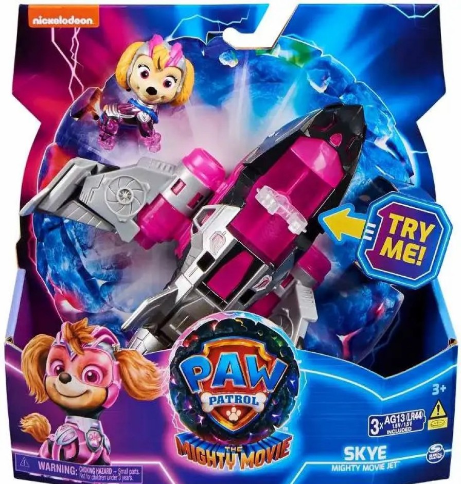 All Brands Spin Master | Paw Patrol The Mighty Movie Sky Jet Feature Vehicle