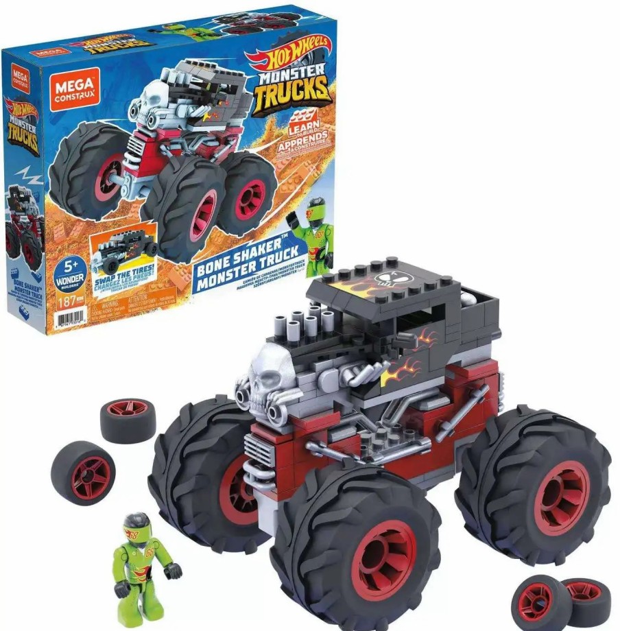 All Brands Mattel | Hot Wheels Mega Construx Monster Trucks Bone Shaker Set