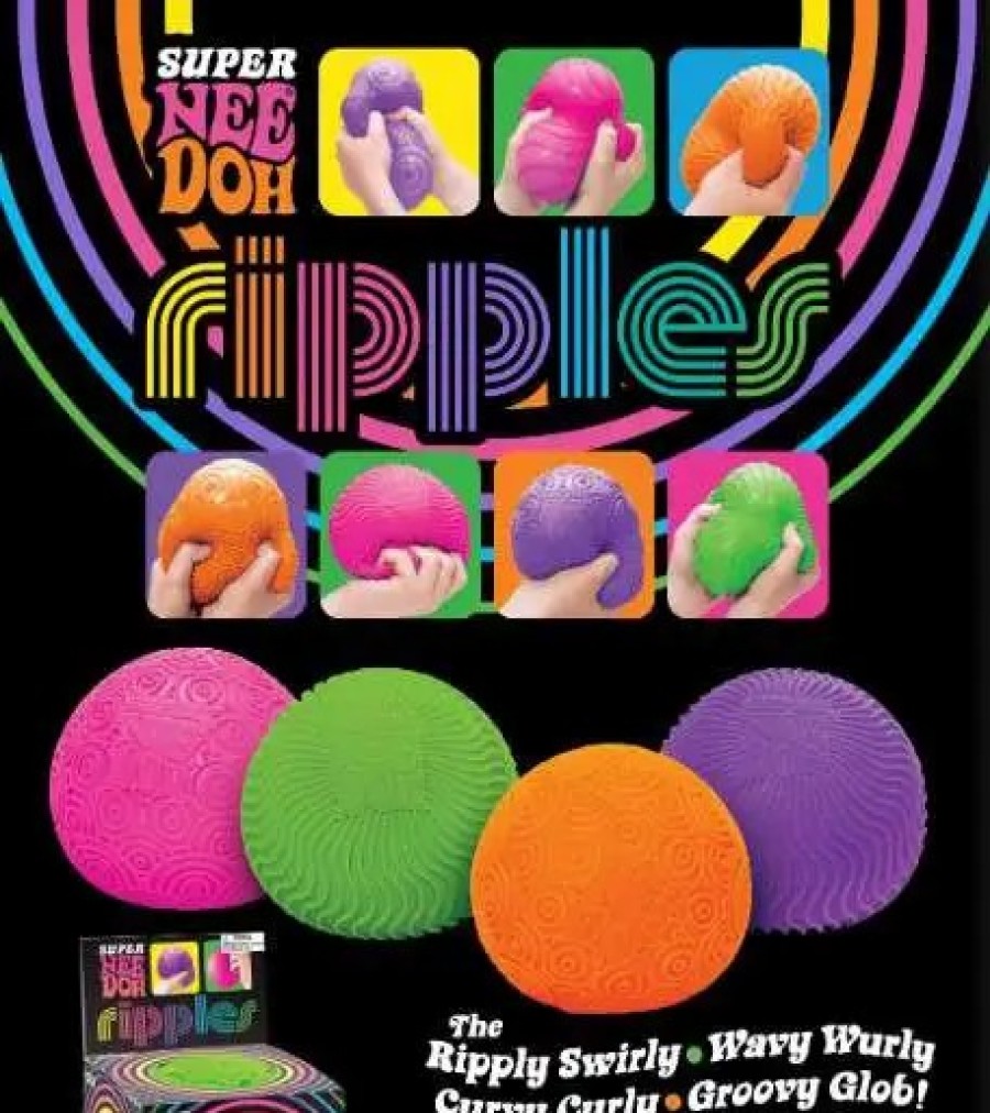 All Brands Schylling | Needoh Super Ripples Stress Ball [1 Random Color!] (Pre-Order Ships February)