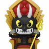 All Brands Funko | Funko Cuphead Deluxe Pop! Games Devil In Chair Vinyl Figure #416