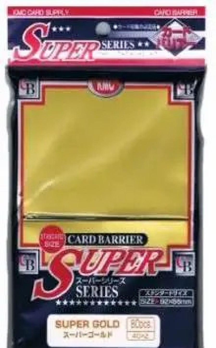 All Brands KMC | Card Barrier Super Series Super Gold Standard Card Sleeves [80 Count]