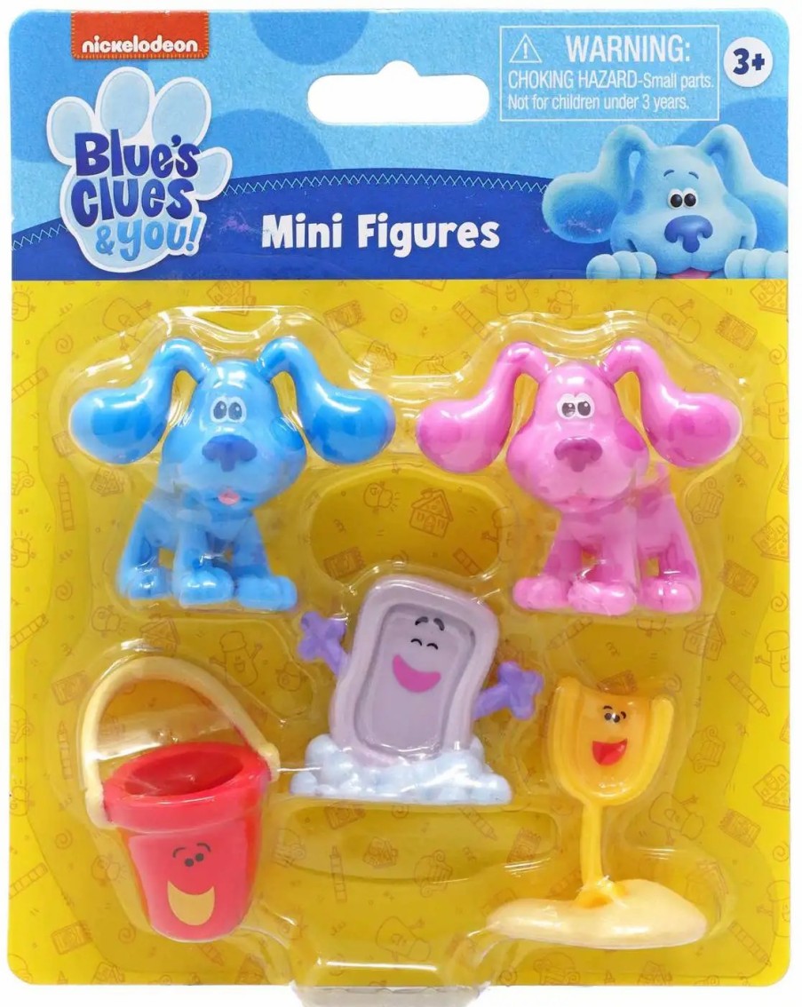 All Brands Just Play | Blue'S Clues & You! Blue, Magenta, Shovel, Pail, Slippery Soap 2-Inch Mini Figure 5-Pack