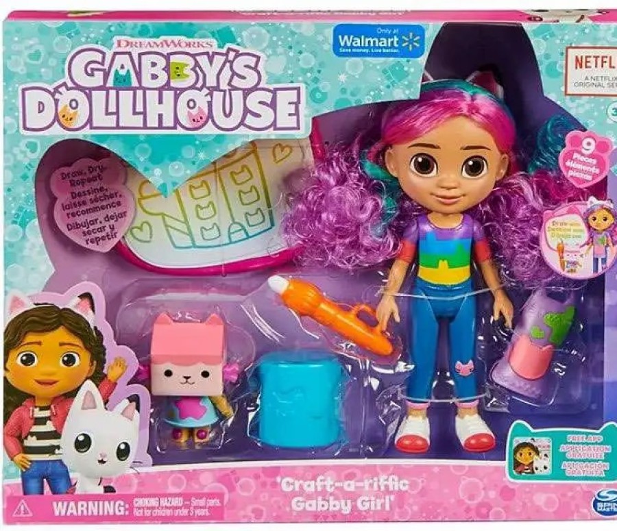 All Brands Spin Master | Gabby'S Dollhouse Craft-A-Riffic Gabby Girl Exclusive Figure Set