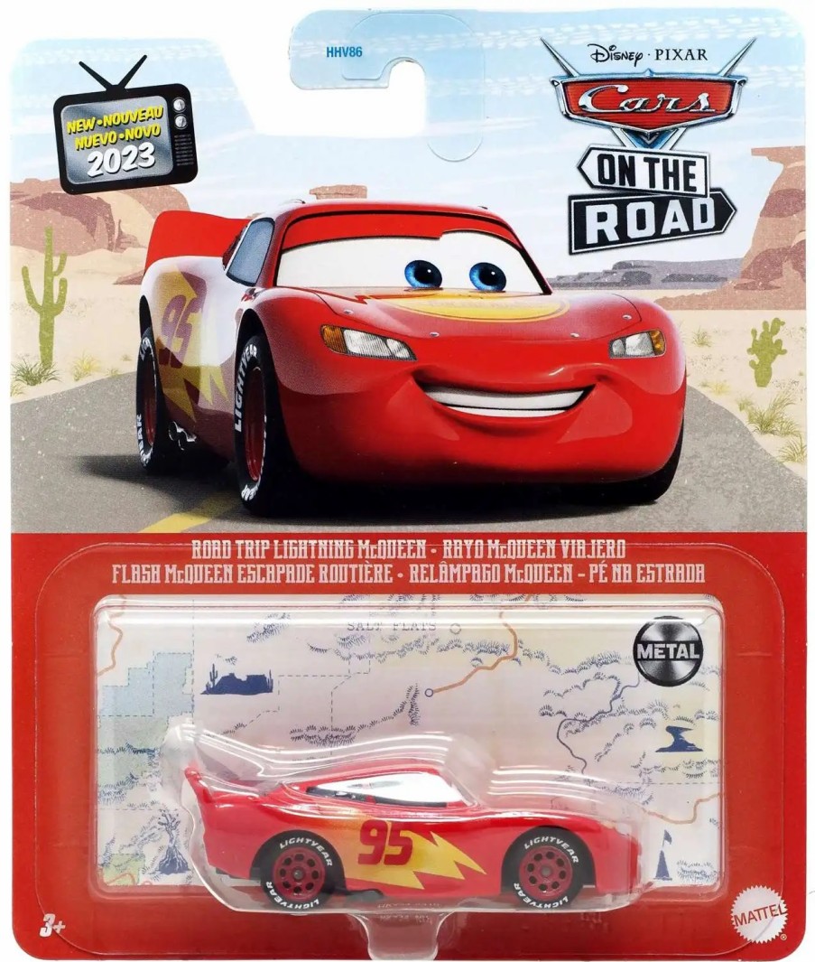 All Brands Mattel Toys | Disney / Pixar Cars On The Road Metal Road Trip Lightning Mcqueen Diecast Car