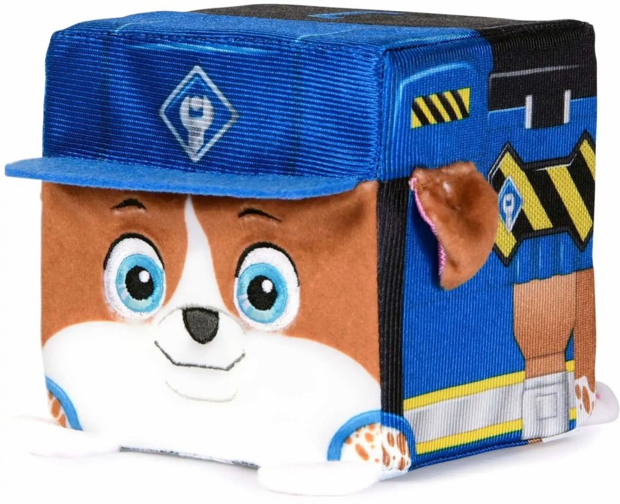 All Brands Spin Master | Paw Patrol Rubble & Crew Cube Wheeler 4-Inch Plush