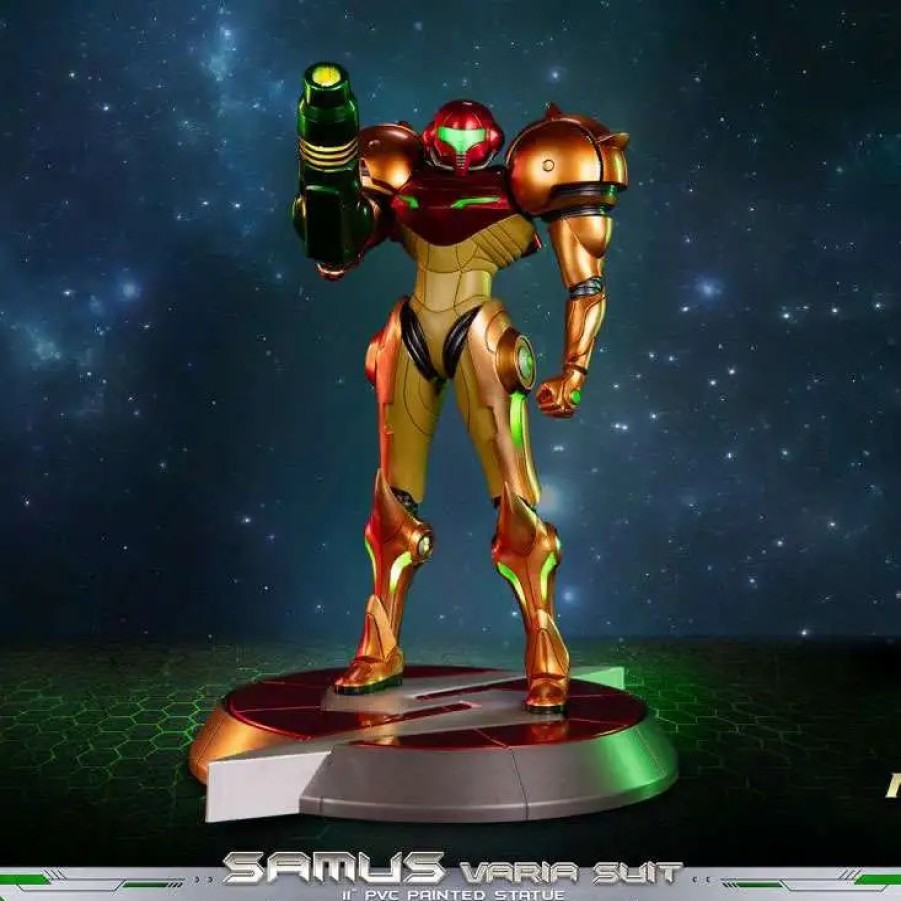 All Brands First 4 Figures | Metroid Samus Aran 11-Inch Pvc Statue Figure [Varia Suit Collector'S Version] (Pre-Order Ships August)