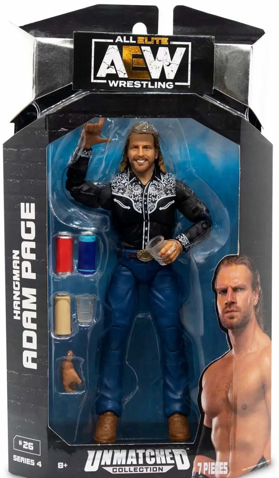 All Brands Jazwares | Aew All Elite Wrestling Unmatched Collection Series 4 Hangman Adam Page Action Figure