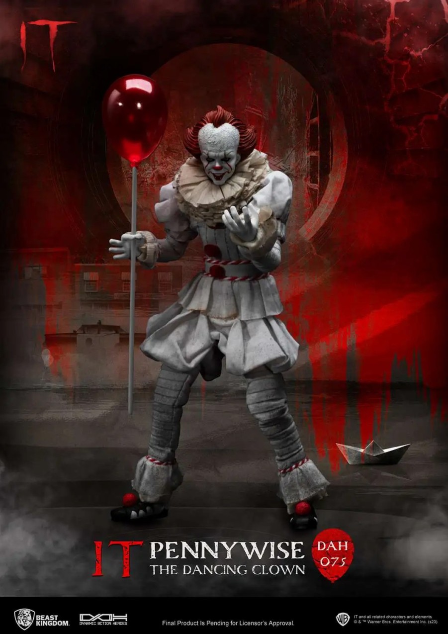 All Brands Beast Kingdom | It Dynamic 8-Ction Heroes Pennywise Action Figure (Pre-Order Ships February 2025)