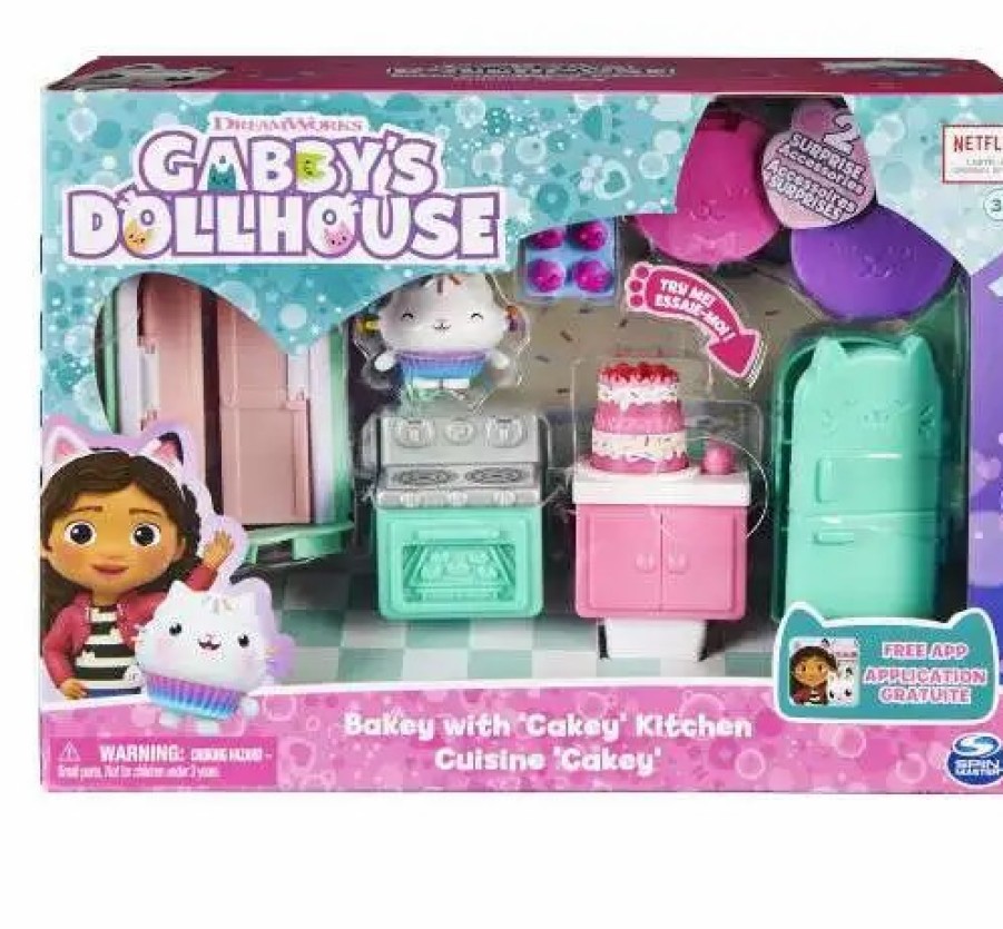 All Brands Spin Master | Gabby'S Dollhouse Bakey With Cakey Kitchen Cuisine Set [Style May Vary]