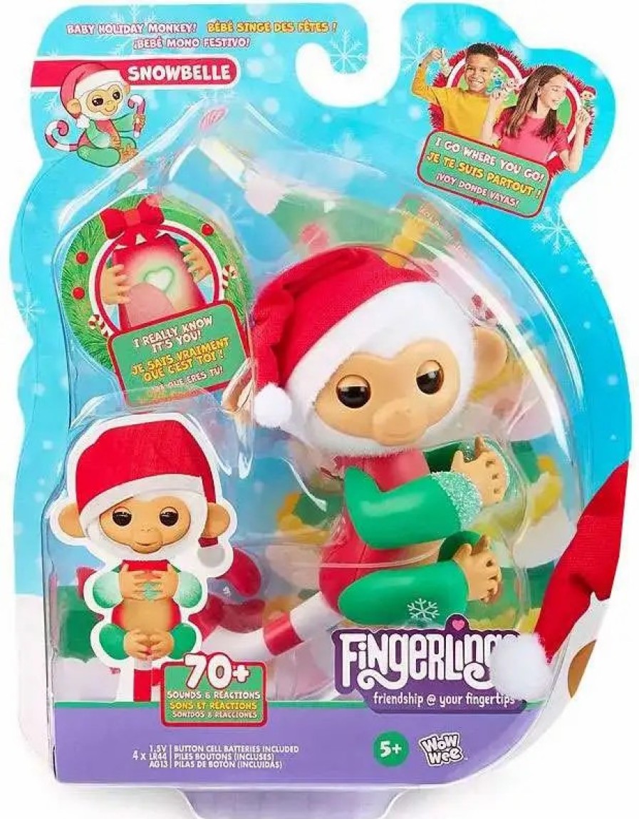 All Brands WowWee | Fingerlings Baby Monkey Snowbelle Exclusive Figure [2023 Holiday]