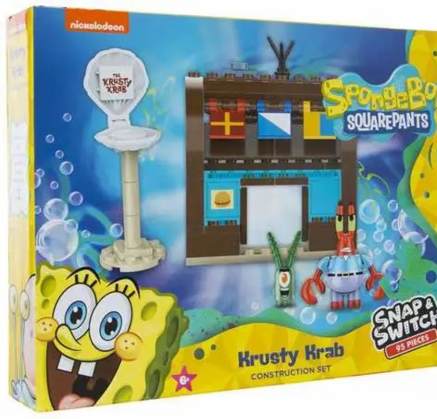 All Brands Well Played Toys | Spongebob Squarepants Snap & Switch Krusty Krab Construction Set