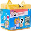 All Brands Bonkers Toy Co. | Lankybox Series 3 Foxy Box Giant Mystery Box [2 Figures, 1 Plush, 1 Squishy, 1 Pop-It Fidget Toy & Boxy Case, Canny With Pop-Out Sticky & 3 Stickers]