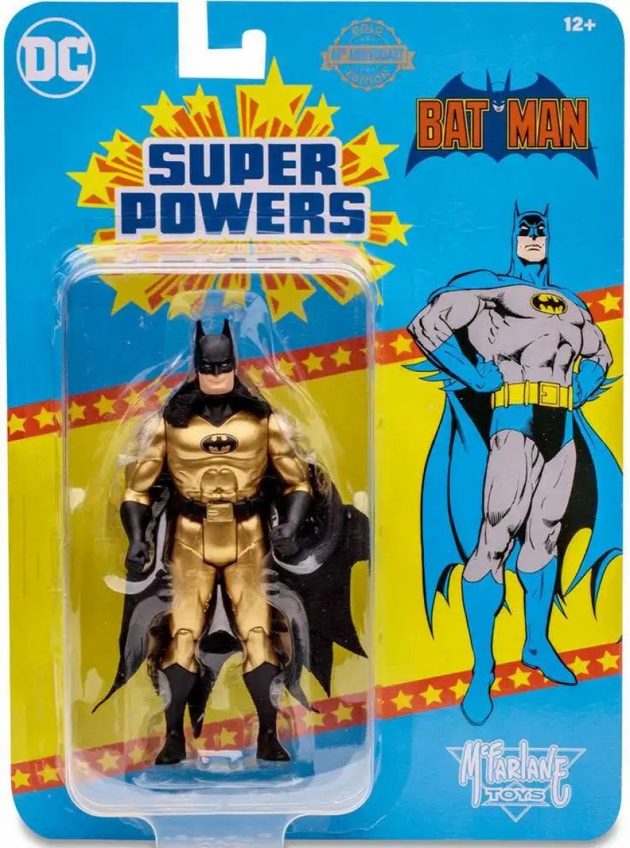 All Brands McFarlane Toys | Mcfarlane Toys Dc Direct Super Powers Batman Action Figure [Gold] (Pre-Order Ships February)