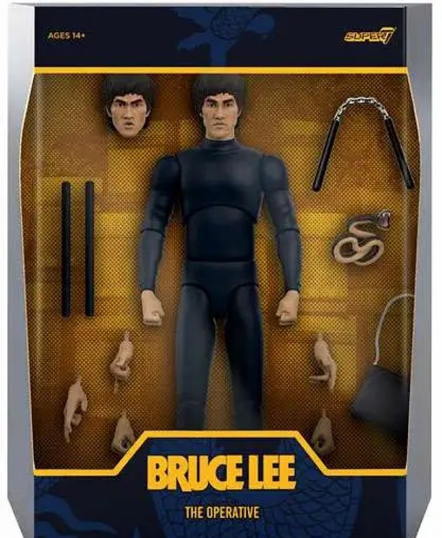 All Brands Super7 | Super7 Ultimates Bruce Lee Action Figure [The Operative] (Pre-Order Ships July)