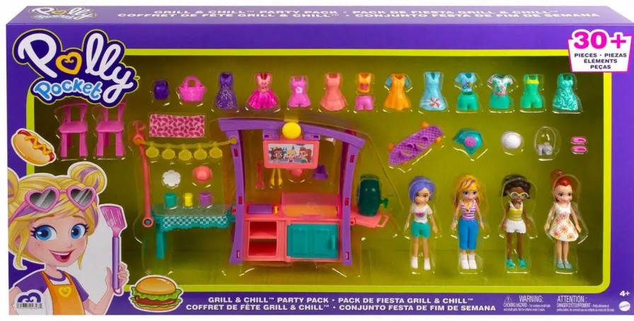 All Brands Mattel Toys | Polly Pocket Grill & Chill Party Pack