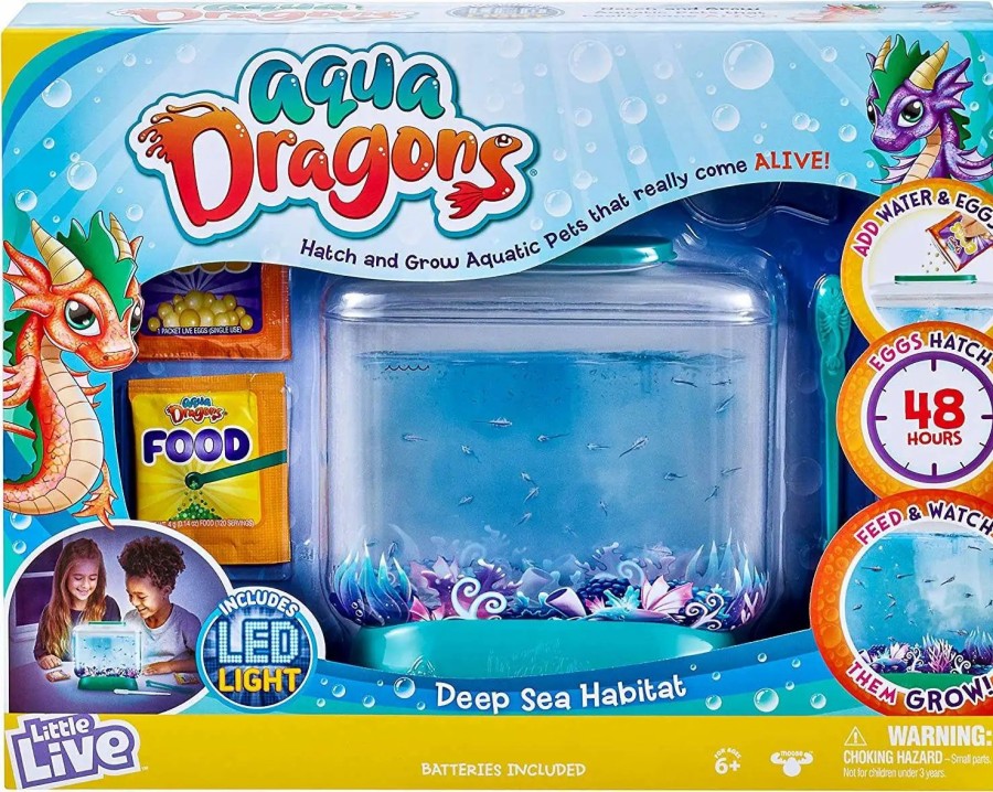 All Brands Moose Toys | Aqua Dragons Little Live Deep Sea Habitat Set