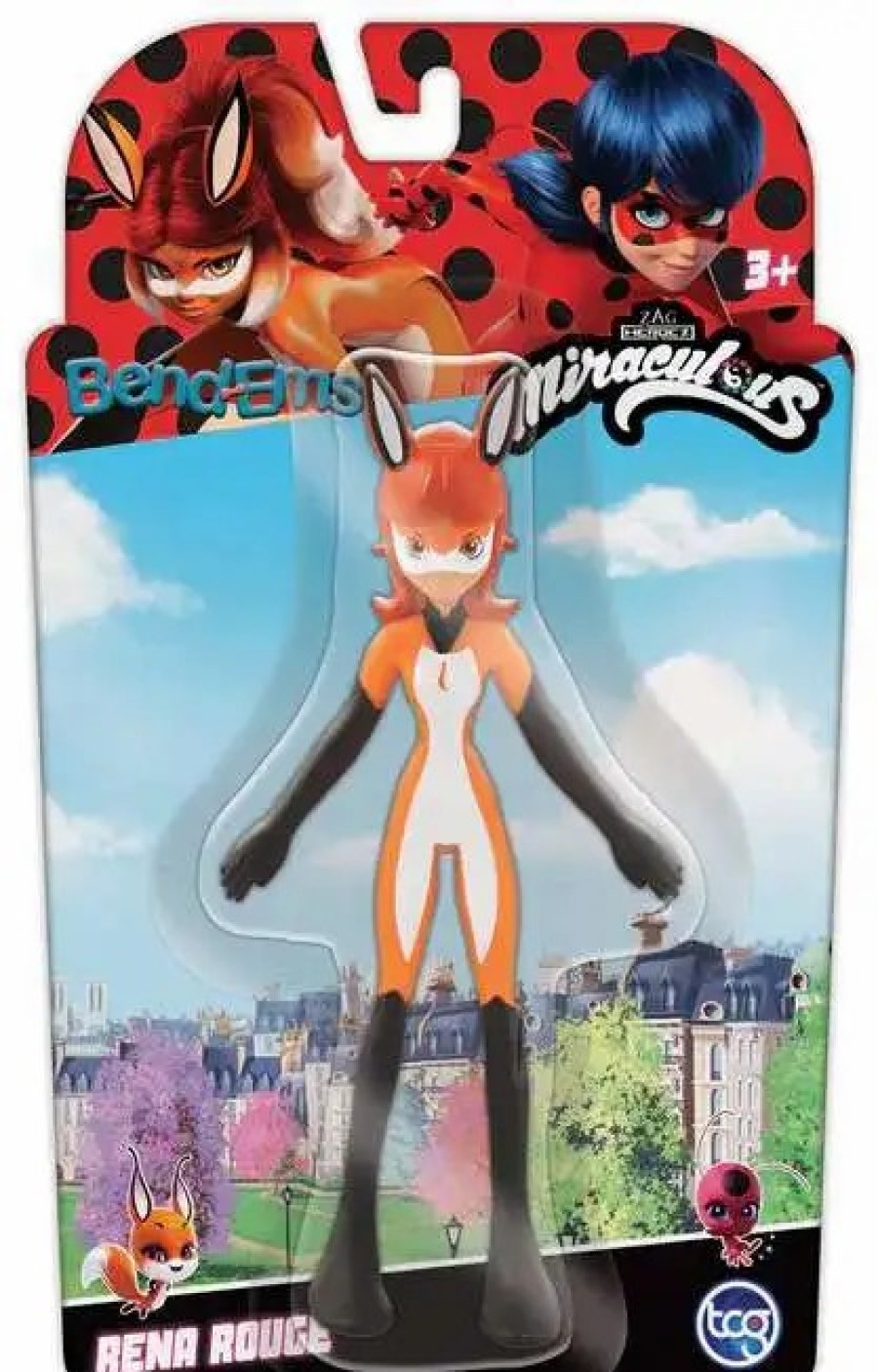 All Brands TCG Toys | Miraculous Bend-Ems Rena Rouge 5.5-Inch Bendable Figure