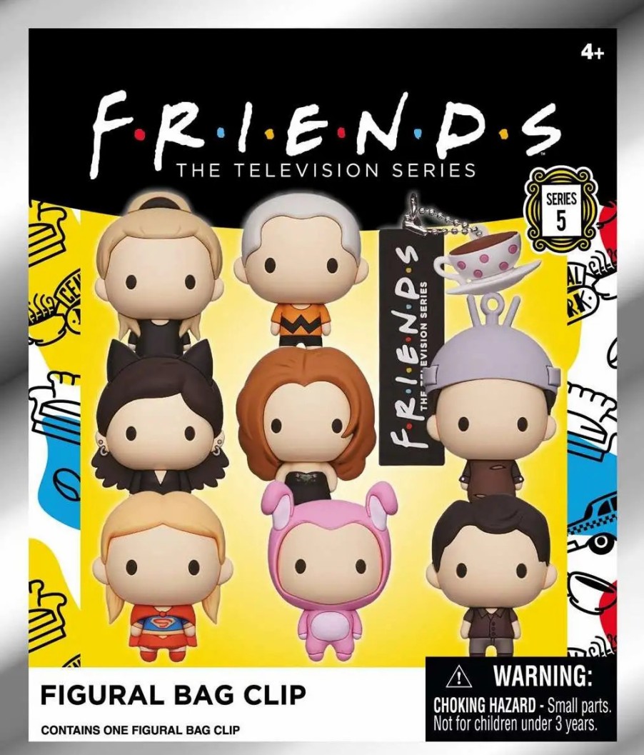 All Brands Monogram | Warner Bros. 3D Figural Foam Bag Clip Friends Series 5 Mystery Pack [1 Random Figure]