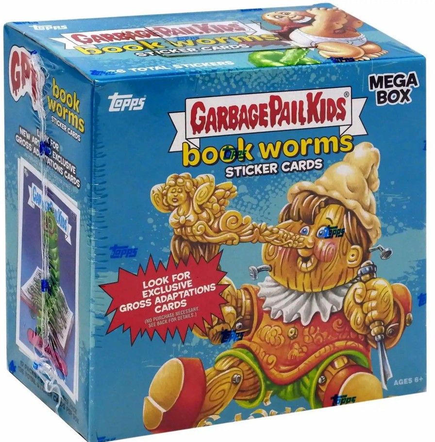 All Brands Topps | Garbage Pail Kids Topps 2022 Series 1 Book Worms Trading Card Mega Box [17 Packs]