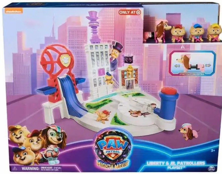 All Brands Spin Master | Paw Patrol The Mighty Movie Liberty & Jr. Patrollers Exclusive Playset